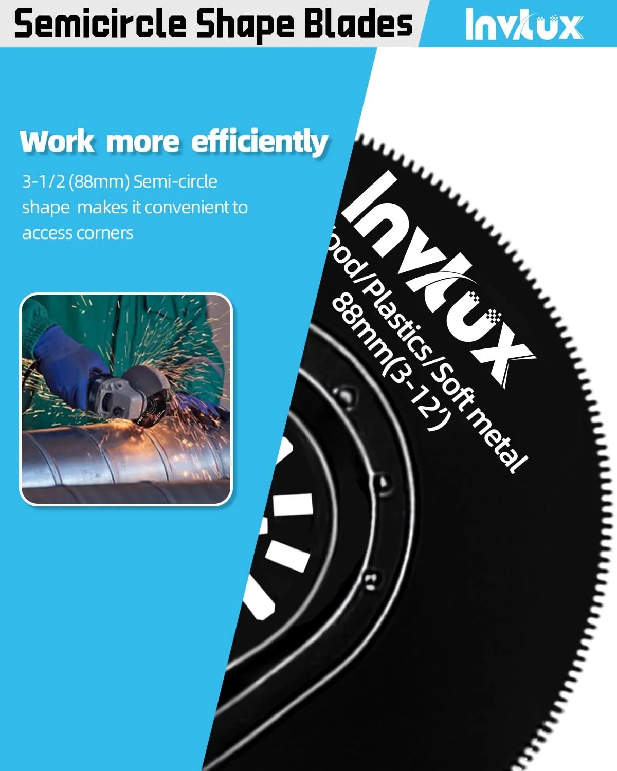 127 PCS Oscillating Saw Blades Titanium Multitool Blades for Wood Metal Plastics oscillating Tool Blade Kits Fit Dewalt Worx Rockwell Milwaukee Makita Ryobi Bosch Fein (127)