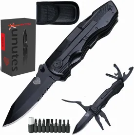 14 in 1 Multitool Pocket Knife for Men, Dad Gifts for Fathers Day from Daughter, Wife, Tactical Multi-Tool Plier 9-in-1 screwdriver set
