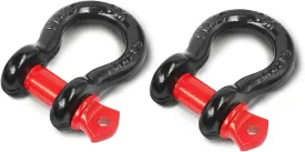 2 Pcs Shackles 1/2" D Ring Shackle 12 Ton (26,455 lbs) Maximum Break Strength with 5/8" Pin for Tow Strap Winch Off Road Vehicle Recovery