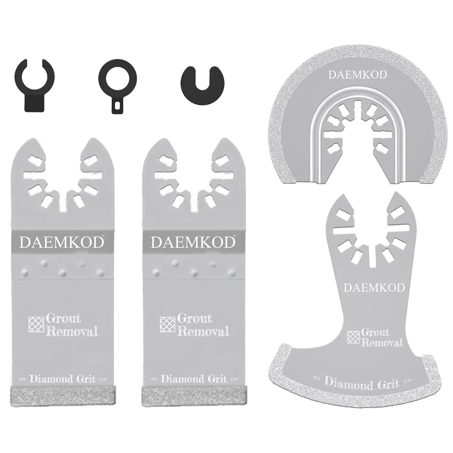 4 Pack Diamond Oscillating Tool Blade, Professional Multi Tool Blades Kits, Grout Removal Blade for Oscillating Tool, Fit Dewalt Bosch Worx Ryobi Milwaukee