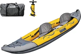 Advanced Elements - Island Voyage 2 Inflatable Kayak - Recreational Convertible Kayak - for 1 or 2 Person - 11 ft - Yellow