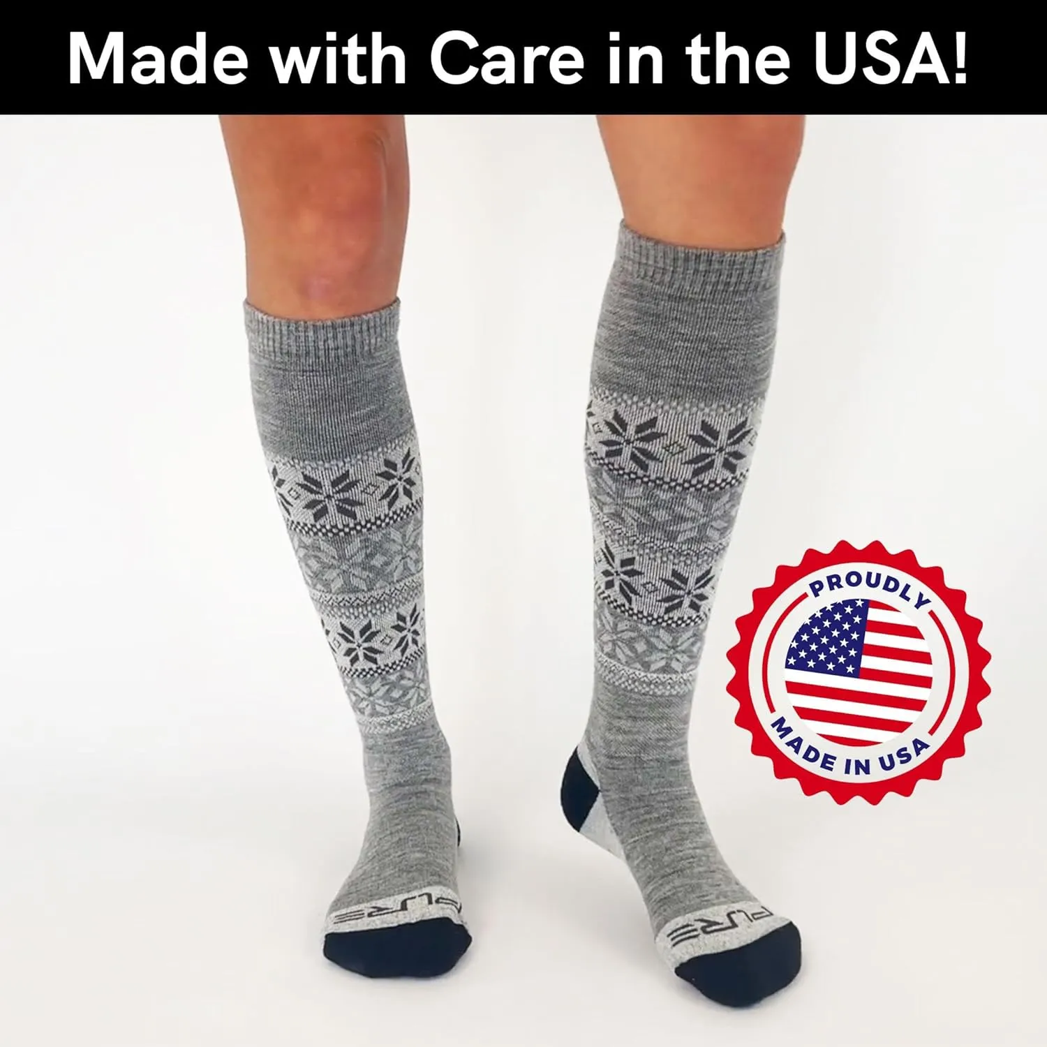 Alpaca Ski Socks  Men Warm Wool Sock, Women Skiing, Snowboarding