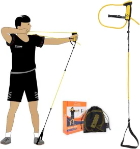 Archery Bow Trainer - Draw Strength Training Aid, Anti-Break Latex Resistance Bands, Exerciser for Recurve & Compound Shooting - Kids to Experts