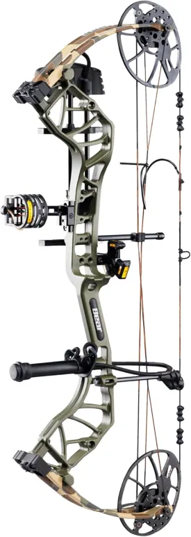 Bear Archery Legit MAXX Ready to Hunt Compound Bow Package with IMS Rest and Picatinny Sight Mounts, 10-70 lb Draw Weight, 14-13" Length