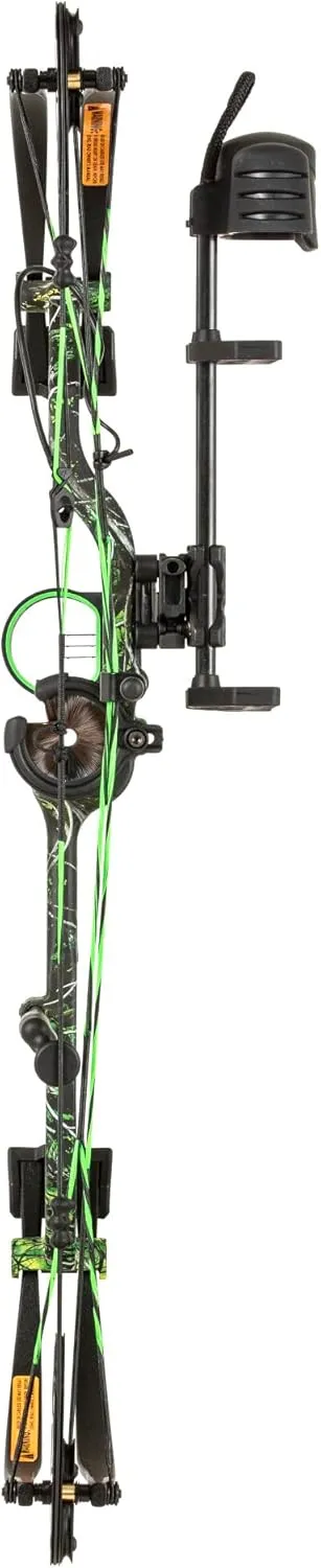 Bear Archery Royale Ready to Hunt Compound Bow Package for Adults and Youth, 12- 27 Draw Length, 5-50 Lbs Draw Weight, Up to 290 FPS, Limbs Made in USA, Limited Life-Time Warranty