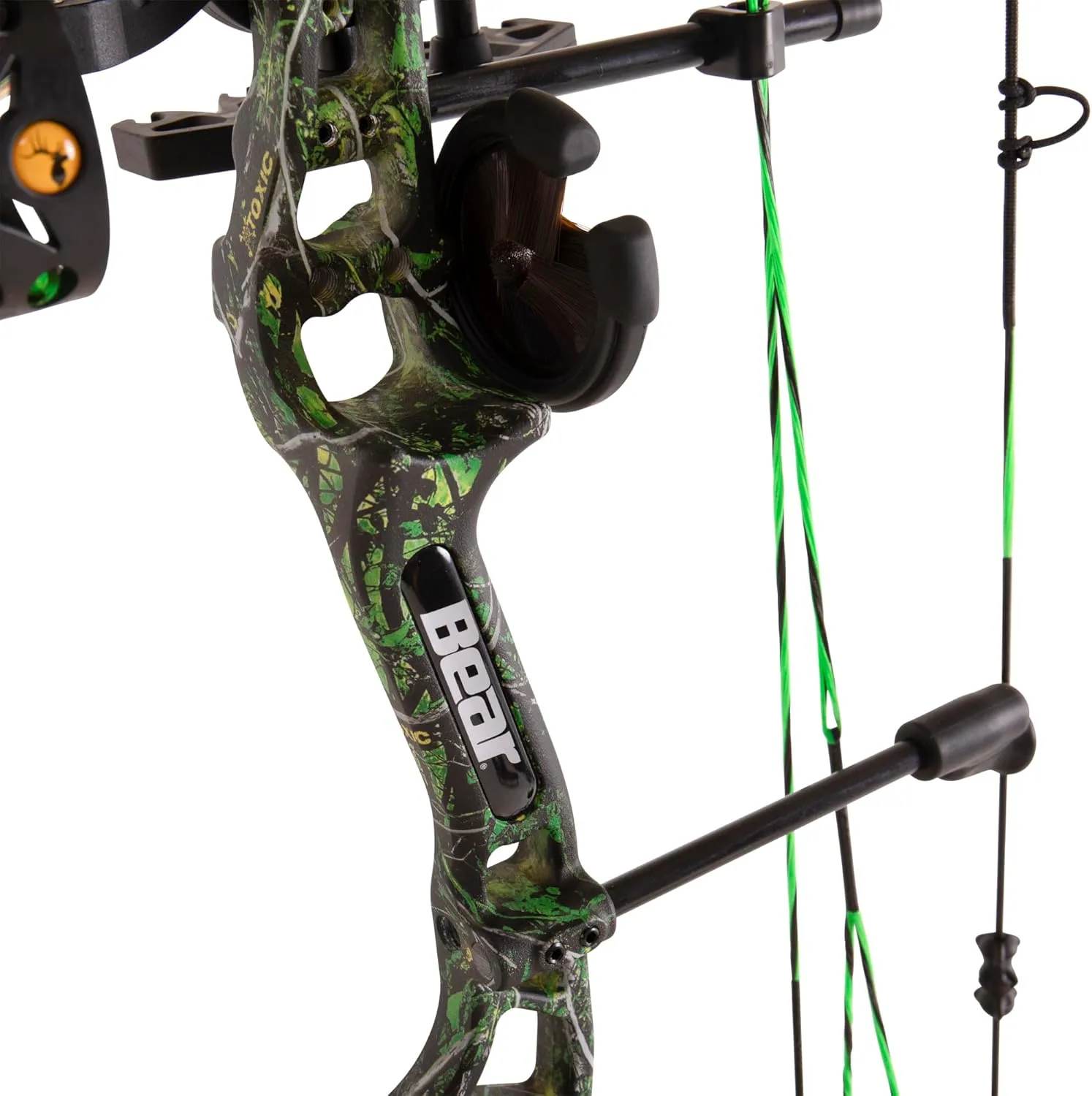 Bear Archery Royale Ready to Hunt Compound Bow Package for Adults and Youth, 12- 27 Draw Length, 5-50 Lbs Draw Weight, Up to 290 FPS, Limbs Made in USA, Limited Life-Time Warranty