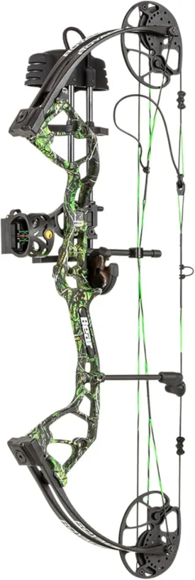Bear Archery Royale Ready to Hunt Compound Bow Package for Adults and Youth, 12- 27 Draw Length, 5-50 Lbs Draw Weight, Up to 290 FPS, Limbs Made in USA, Limited Life-Time Warranty