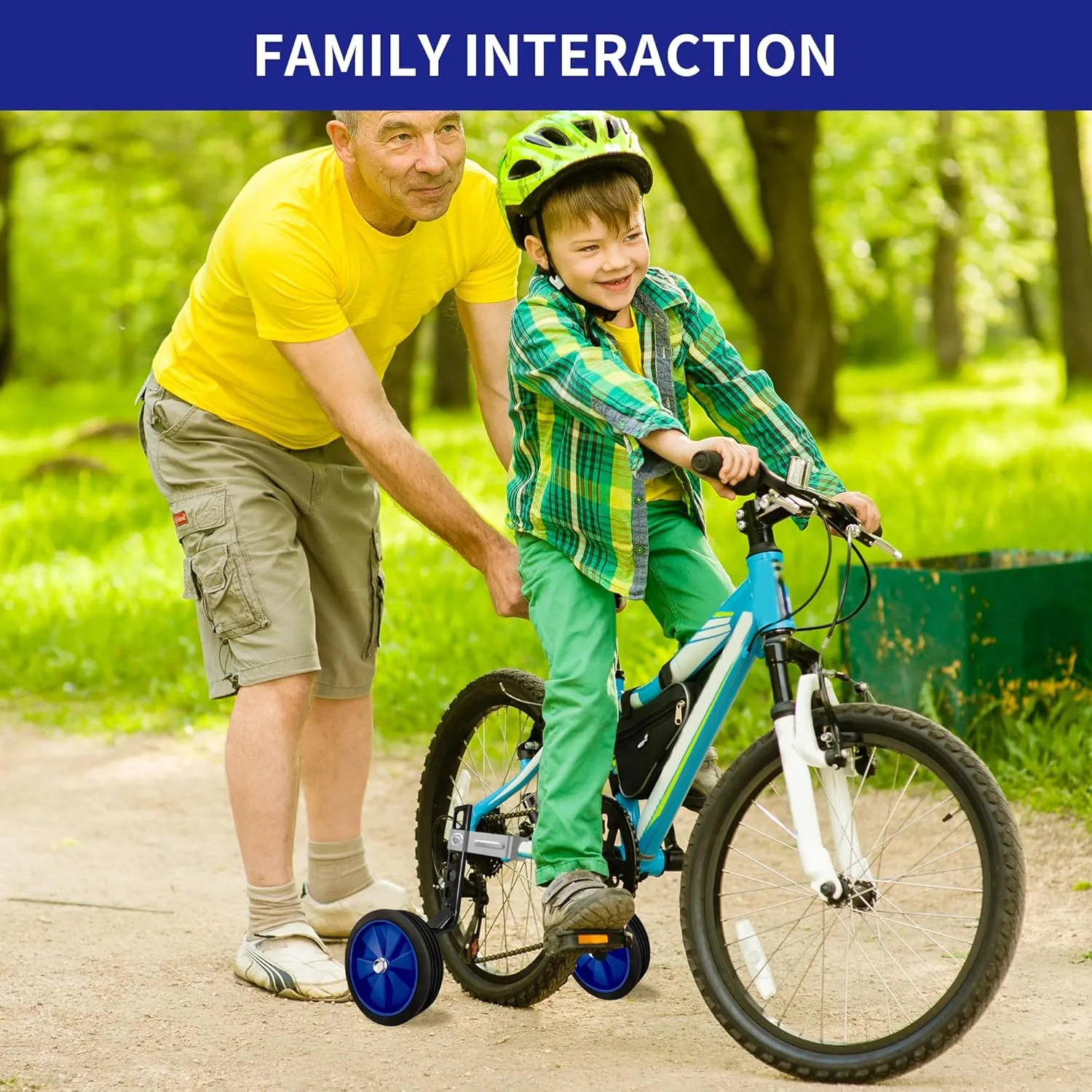 Bike Stabilisers -Stabilisers for Childs Bike- Perfect for 12/14/16/18/20 Inch Variable Speed and Single Speed Bicycles, Equipped with Heavy Duty Stabilizers