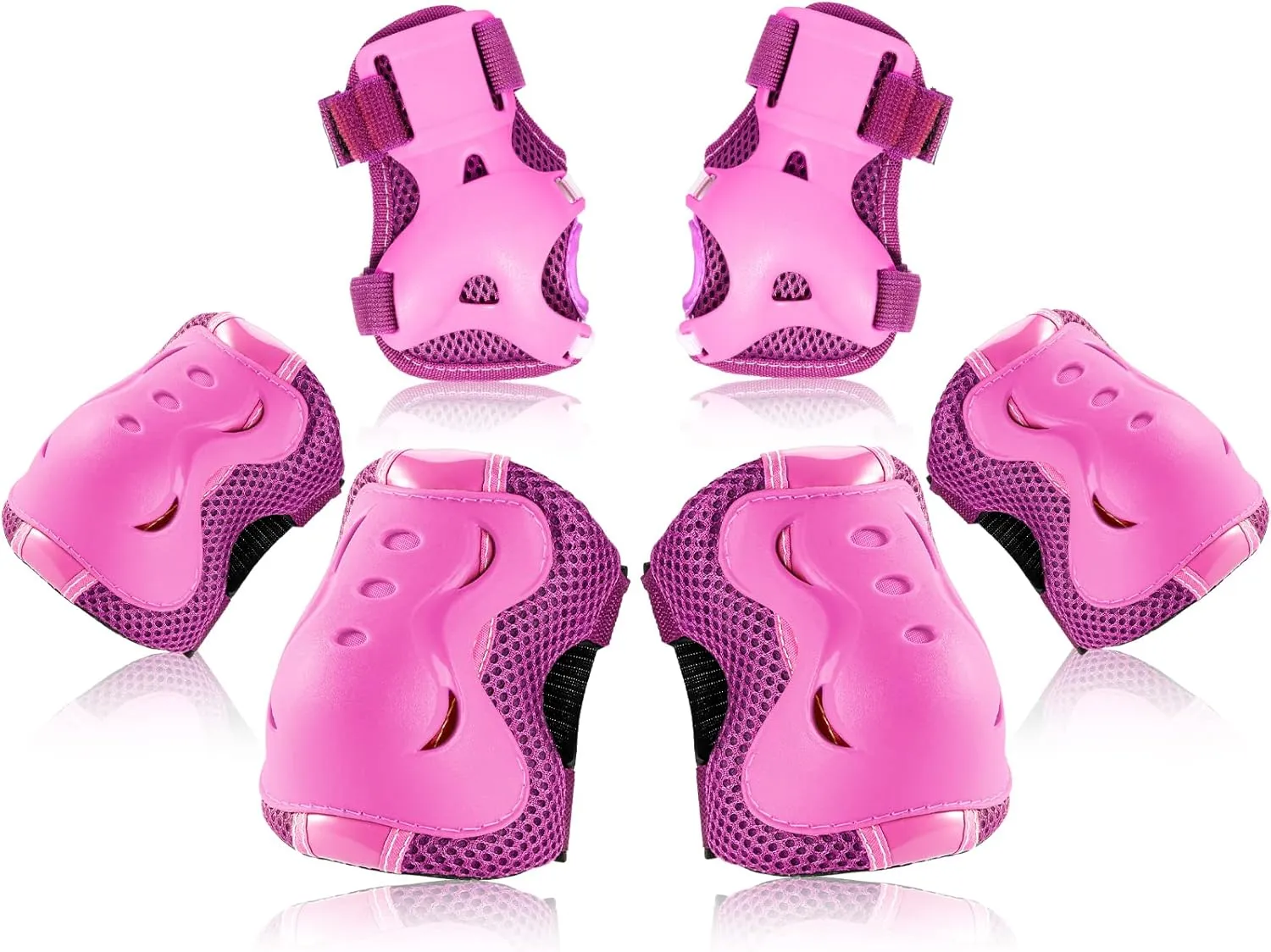 BOSONER Kids/Youth Knee Pad Elbow Pads Guards Protective Gear Set for Roller Skates Cycling BMX Bike Skateboard Inline Skatings Scooter Riding Sports