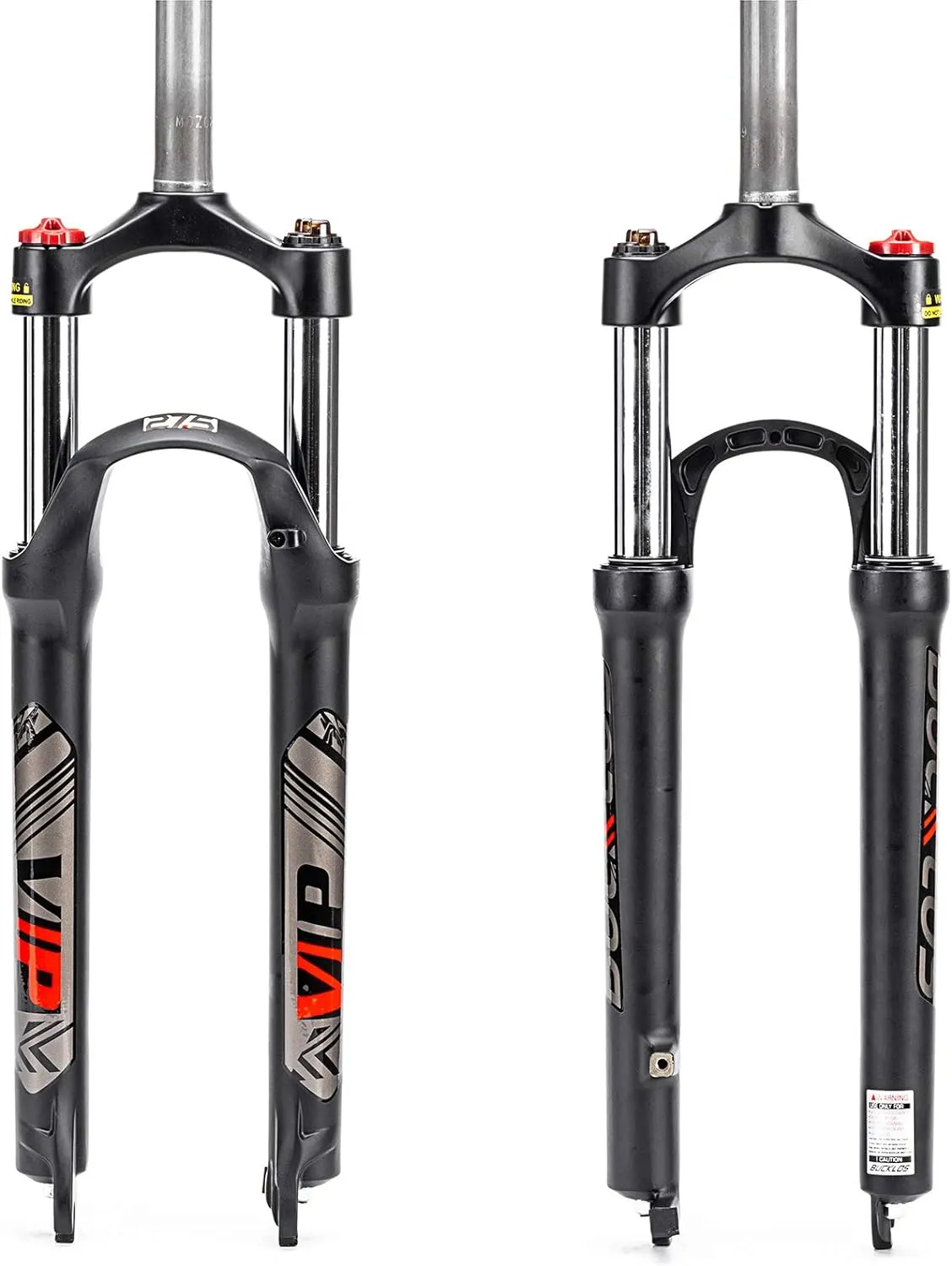 BUCKLOS 26/27.5/29 MTB Suspension Fork Travel 100mm, 28.6mm Straight Tube QR 9mm Crown Lockout Aluminum Alloy XC Mountain Bike Front Forks