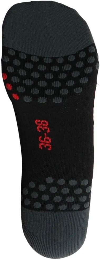 Compression Ankle Socks for Running - Moisture Wicking, Dot Padding