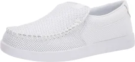 DC Men's Villain 2 Casual Slip On Skate Shoe Slipper, White, 11