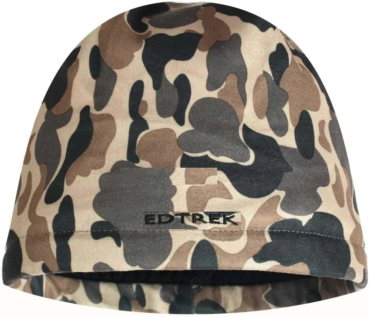 EDTREK Waterproof and Windproof Camo Beanie Hunting Hat - Timber and Blaze Orange Camo Hunter Hat