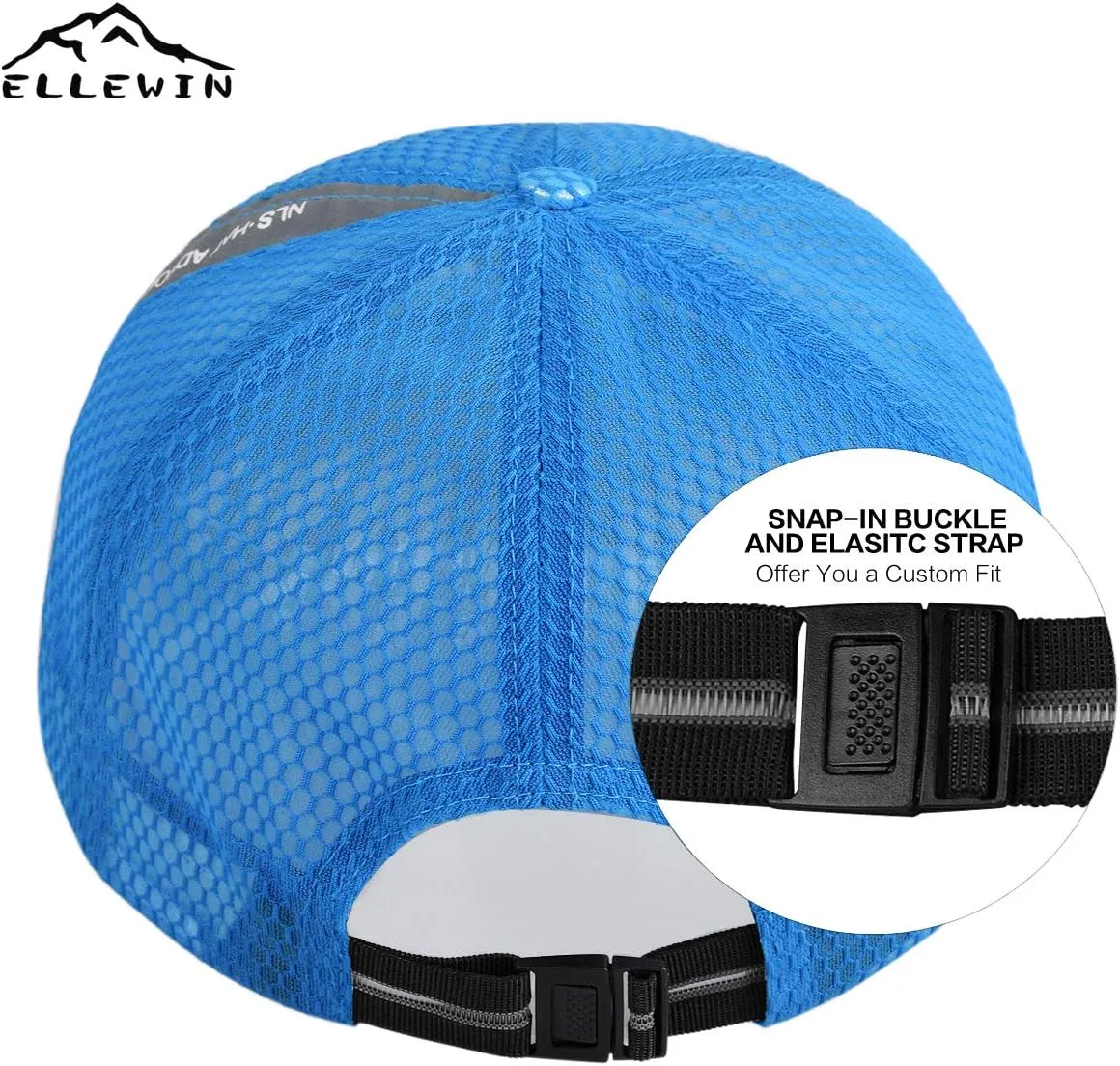 ELLEWIN Unisex Breathable Full Mesh Baseball Cap Quick Dry Running hat Lightweight Cooling Water Sports Hat