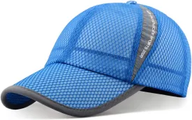 ELLEWIN Unisex Breathable Full Mesh Baseball Cap Quick Dry Running hat Lightweight Cooling Water Sports Hat