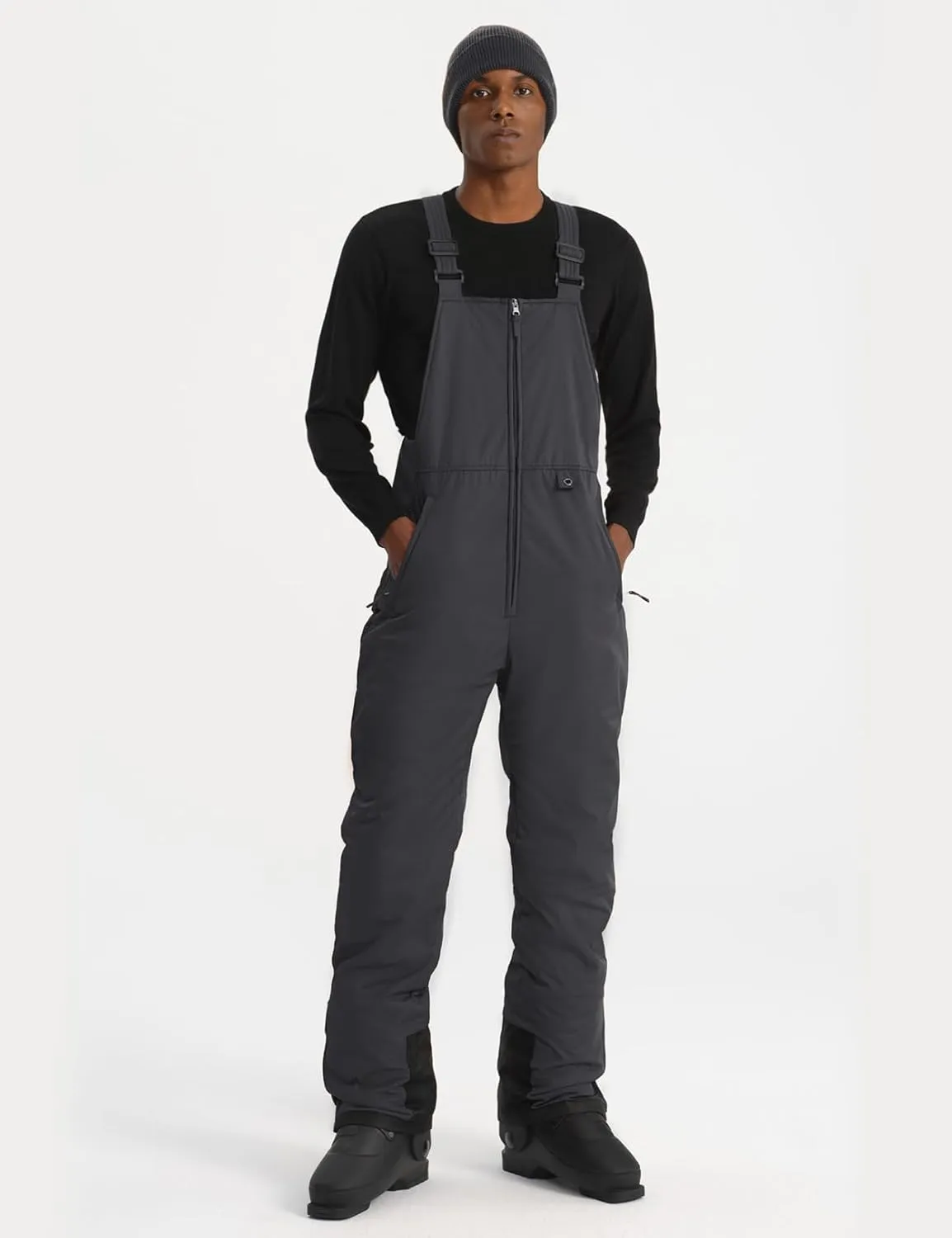 GEMYSE Men's Insulated Waterproof Ski Bib Overalls Winter Snowboarding Pants