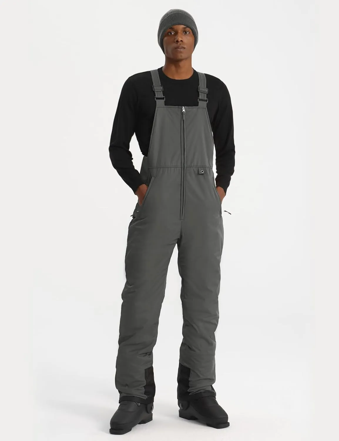 GEMYSE Men's Insulated Waterproof Ski Bib Overalls Winter Snowboarding Pants