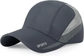 HH HOFNEN Quick Dry Cap Lightweight Running Hats Outdoor Airy Mesh Adjustable Sports Sun Hat UV Protection Hat for Men Women