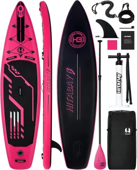 Inflatable Stand Up Paddle Board with Premium SUP Accessories & Camera Mount, Inflatable Ultra-Light (17.3lbs) Paddle Board for Adults & Youth of All Skill Levels, 11' Inflatable SUP Board