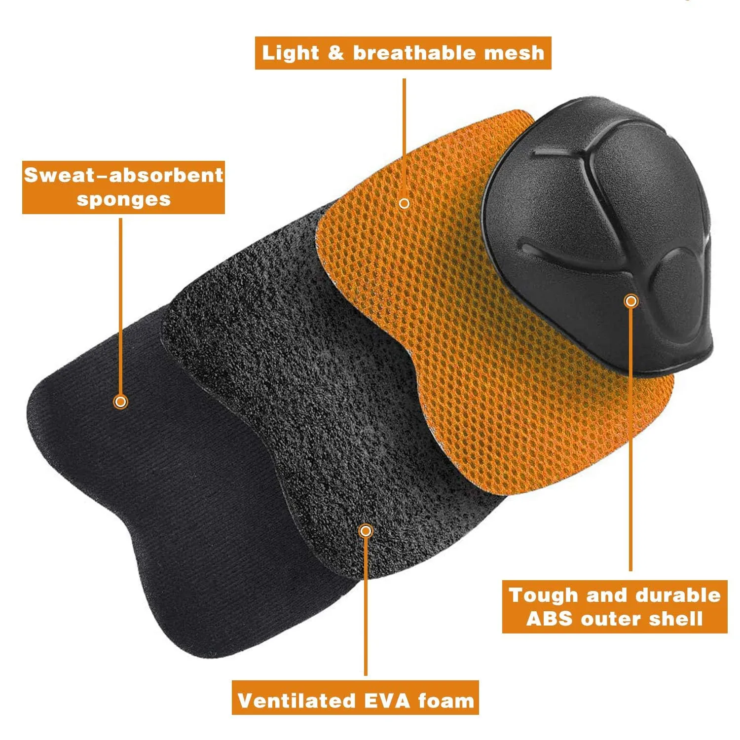 Knee Pads for Kids Knee Pads and Elbow Pads Toddler Protective Gear Set Kids Elbow Pads and Knee Pads for Girls Boys with Wrist Guards 3 in 1 for Skating Cycling Bike Rollerblading Scooter-Orange M