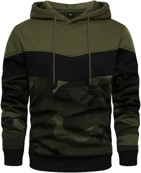 LBL Leading the Better Life Men's Solid Pullover Hoodies Sports Soft Blend Fleece Hooded Sweatshirts with Kangaroo Pocket