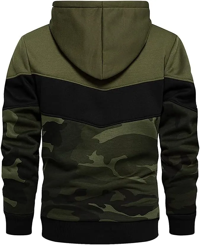 LBL Leading the Better Life Men's Solid Pullover Hoodies Sports Soft Blend Fleece Hooded Sweatshirts with Kangaroo Pocket