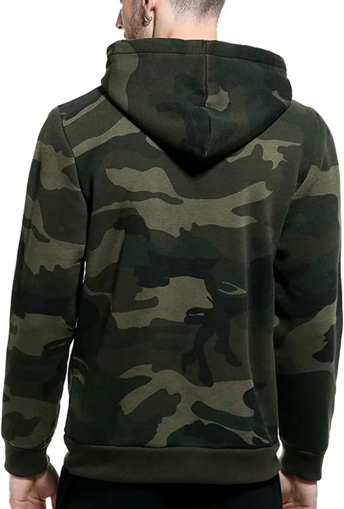 LBL Leading the Better Life Men's Solid Pullover Hoodies Sports Soft Blend Fleece Hooded Sweatshirts with Kangaroo Pocket