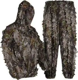 LOOGU Hunting Ghillie Suit, 3D Leafy Camo Suit Military and Shooting Accessories Tactical Gear Clothing