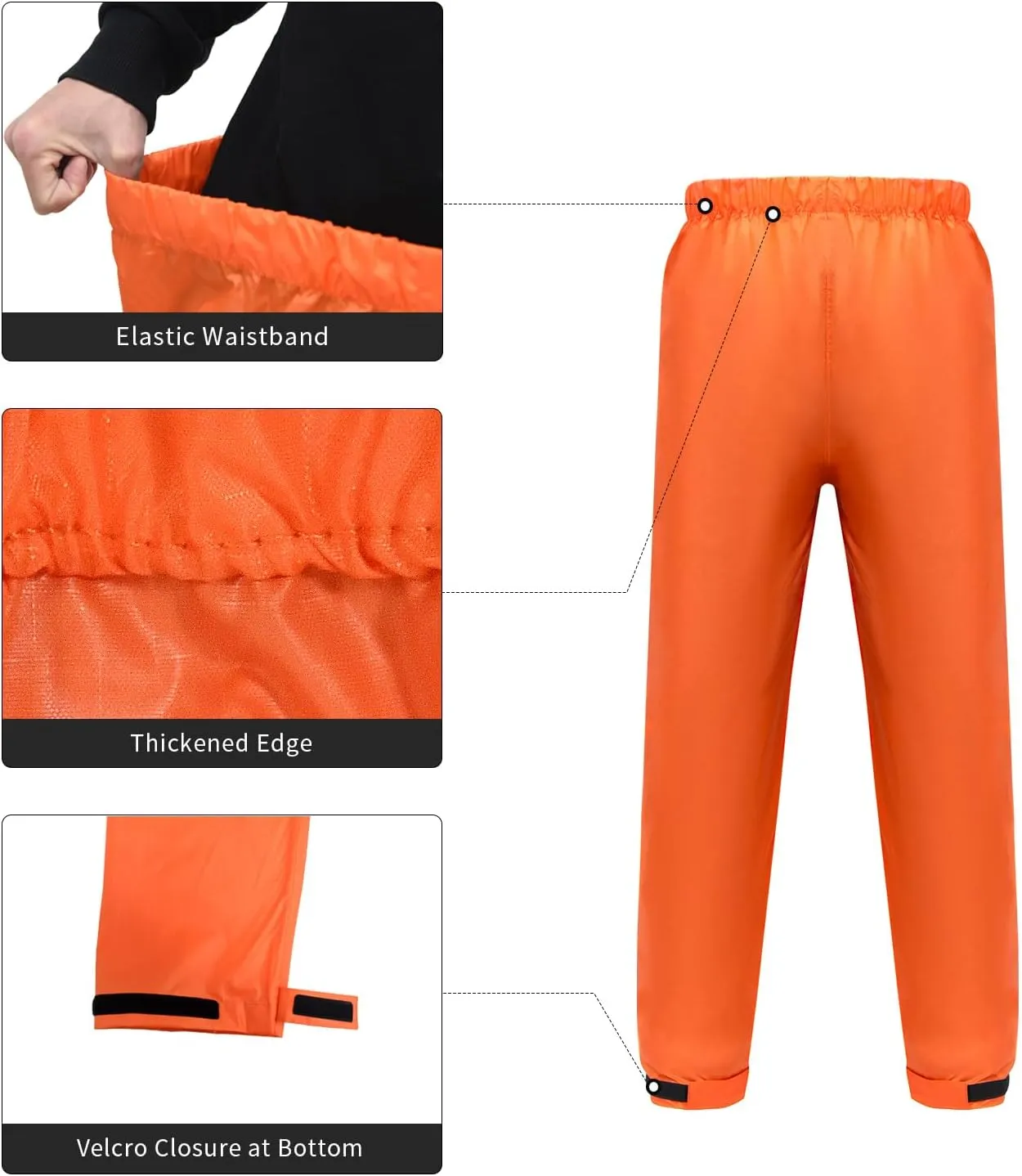 LOOGU Men's Lightweight Waterproof Rain Coat with Breathable Hood