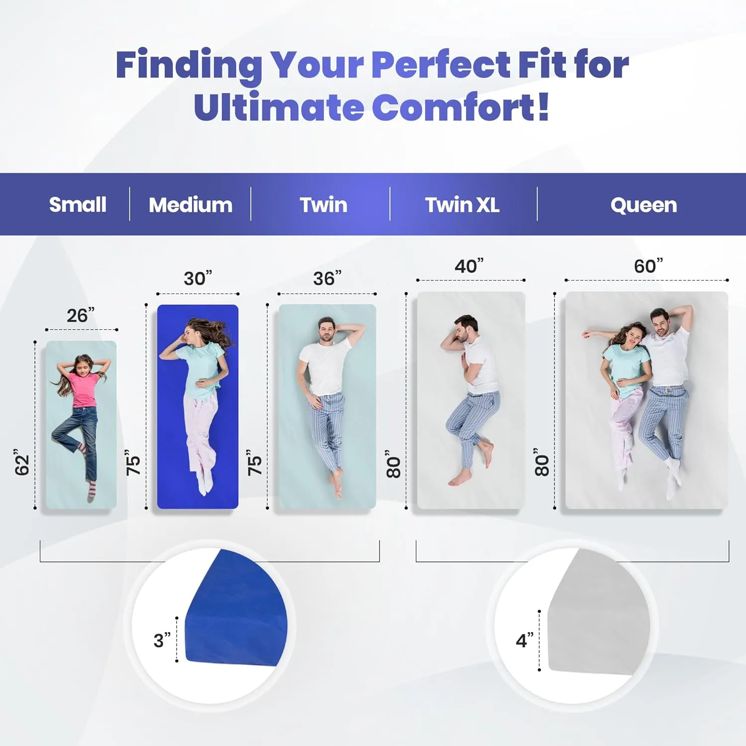 Matrix Comfort-Cell Memory Foam Camping Mattress Pad, Portable Foam Sleeping Pad for Camping, Roll up Sleeping Mat for Adults Floor Mattress Guest Floor Bed for Sleepover, Car, Tent SUV Cot Mattress