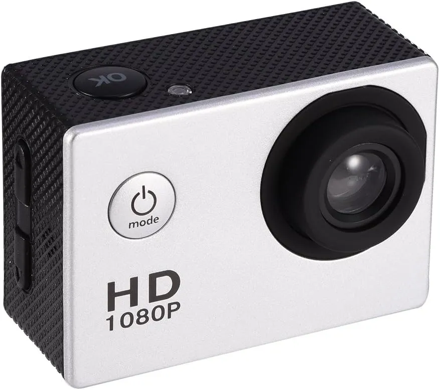 Mini Action Camera, 1080P 12MP Sports Camera Full HD 2.0 Inch Action Cam 30m/98ft Underwater Camera with Mounting Accessories Kits