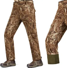 NEW VIEW Camo Hunting Pants for Men Cold Weather, Insulated Hunting Pants with Warm Fleece Lining for Winter Deer Duck Hunts