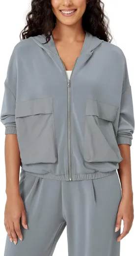 ODODOS Women's Modal Soft Full-Zip Hoodies with Pockets Casual Fall Outfit Hooded Jacket