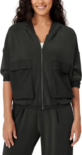 ODODOS Women's Modal Soft Full-Zip Hoodies with Pockets Casual Fall Outfit Hooded Jacket