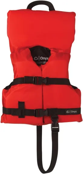 ONYX General Purpose USCGA Boating Life Jacket Type 2 for Infants Up to 30lbs