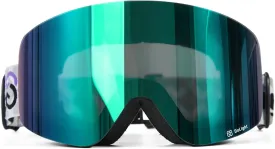 OTG Ski Goggles for Men & Women  Frameless Cylindrical Full REVO Lens, Anti-Fog, UV Protection, Ultra Wide View