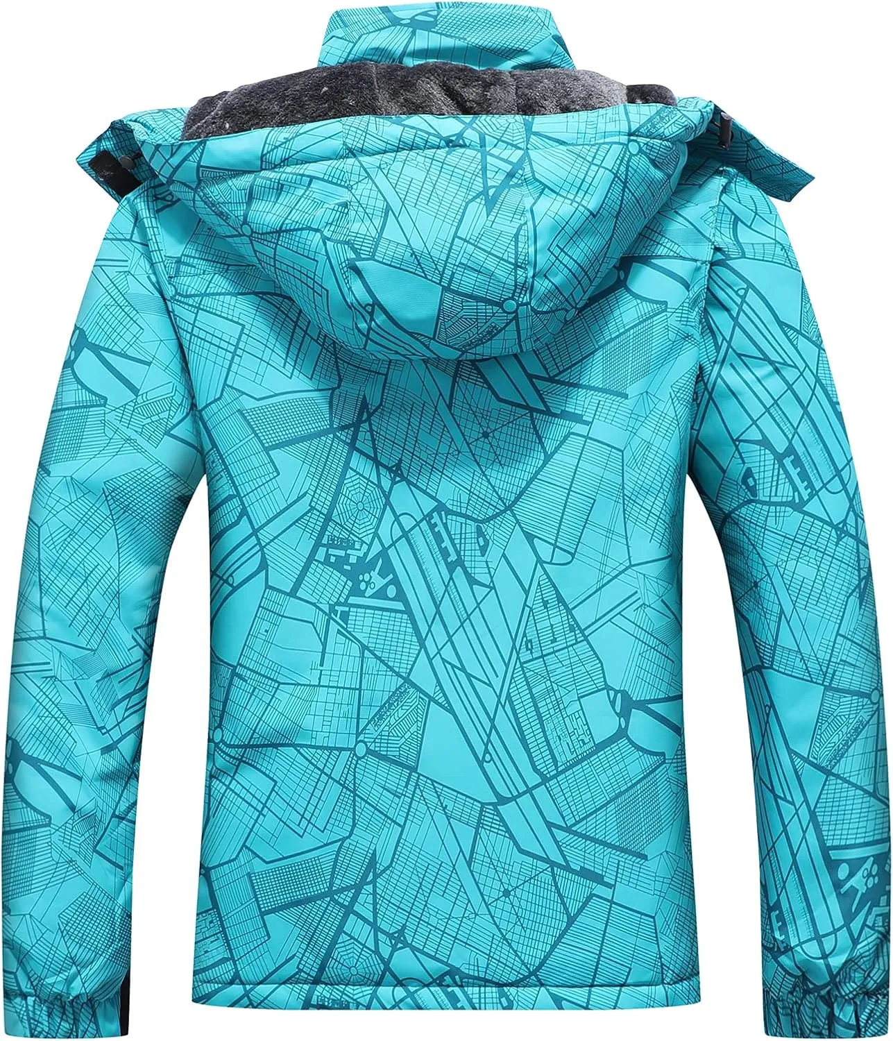 OTU Women's Waterproof Ski Jacket Snowboarding Windbreaker Warm Winter Hooded Mountain Snow Coat