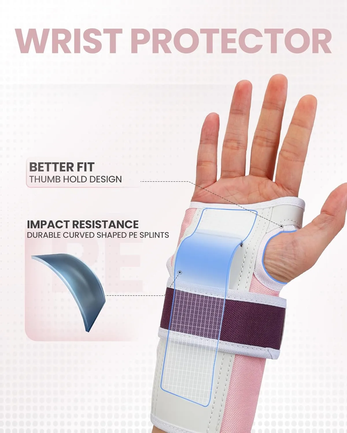 OutdoorMaster Adult Knee and Elbow Pads Set - Skate Protective Gear with Wrist Guards - Adult & Youth - Pink, L - [6pcs]