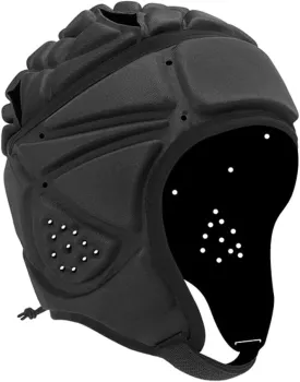 Padded Headgear 7v7 Soft Shell Head Protection Helmet Adjustable Football Goalkeeper Helmet Rugby Helmet Adult