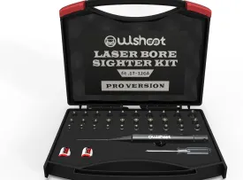 Professional Laser Bore Sight Kit Multiple Caliber-Upgraded Green/Red Bore Sighter with 30 Adapters Button Switch Perfectly Choice for.17 to 12GA Rifles Pistols, Provides Powerful Support for Hunting.