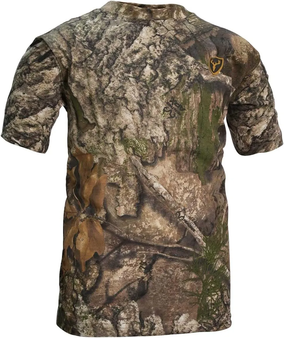Shield Series Youth Fused Cotton Short Sleeve Shirt, Youth Camouflage Shirt
