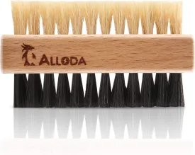 Shoe Cleaning Brush/Scrub Brush by Alloda - [Upgrade] Protect Double Sided Soft & Hard Sneaker Cleaner Brush by 100% Boar & Nylon Bristle
