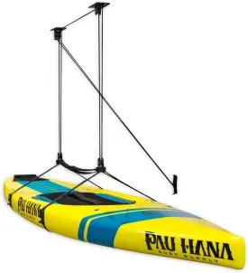 StoreYourBoard Standup Paddleboard and Surfboard Ceiling Storage Pulley System, Garage Mount Hoist, Heavy Duty Holds 150 lbs
