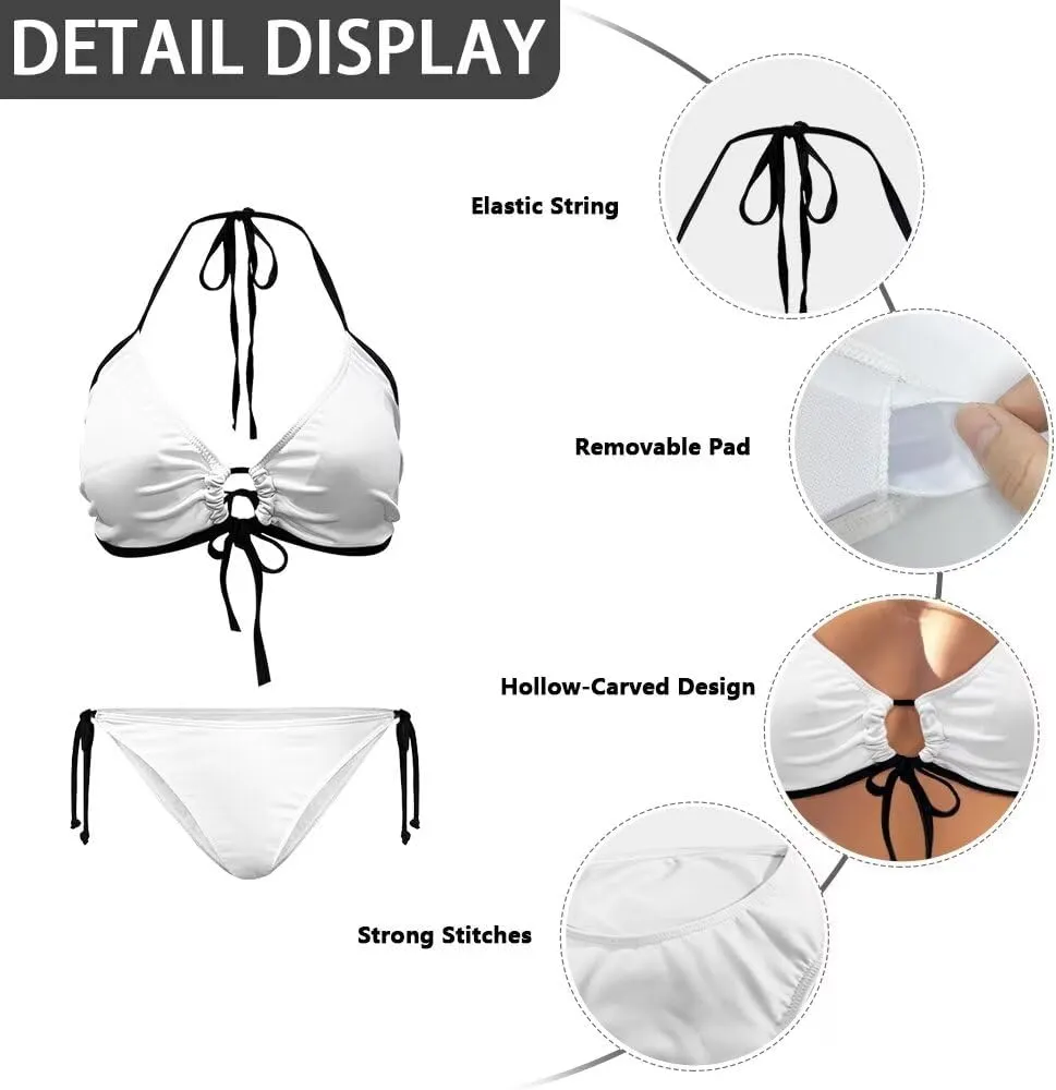 Trendy Swimsuits High Waisted Full Coverage Bikini Sets for Women Size XS-XXL