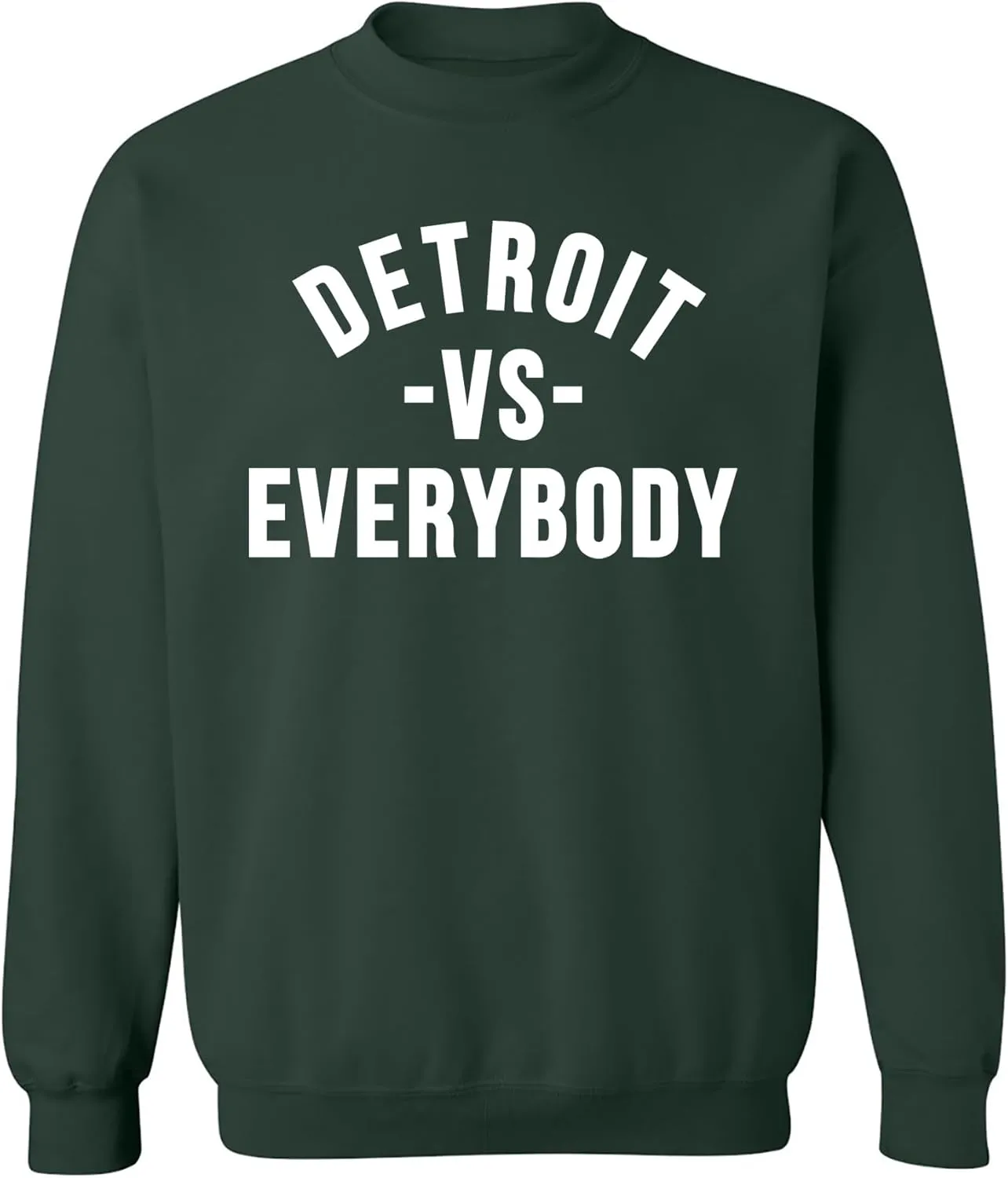 UGP Campus Apparel Detroit Vs Everybody - Michigan Pride Crewneck Sweatshirt
