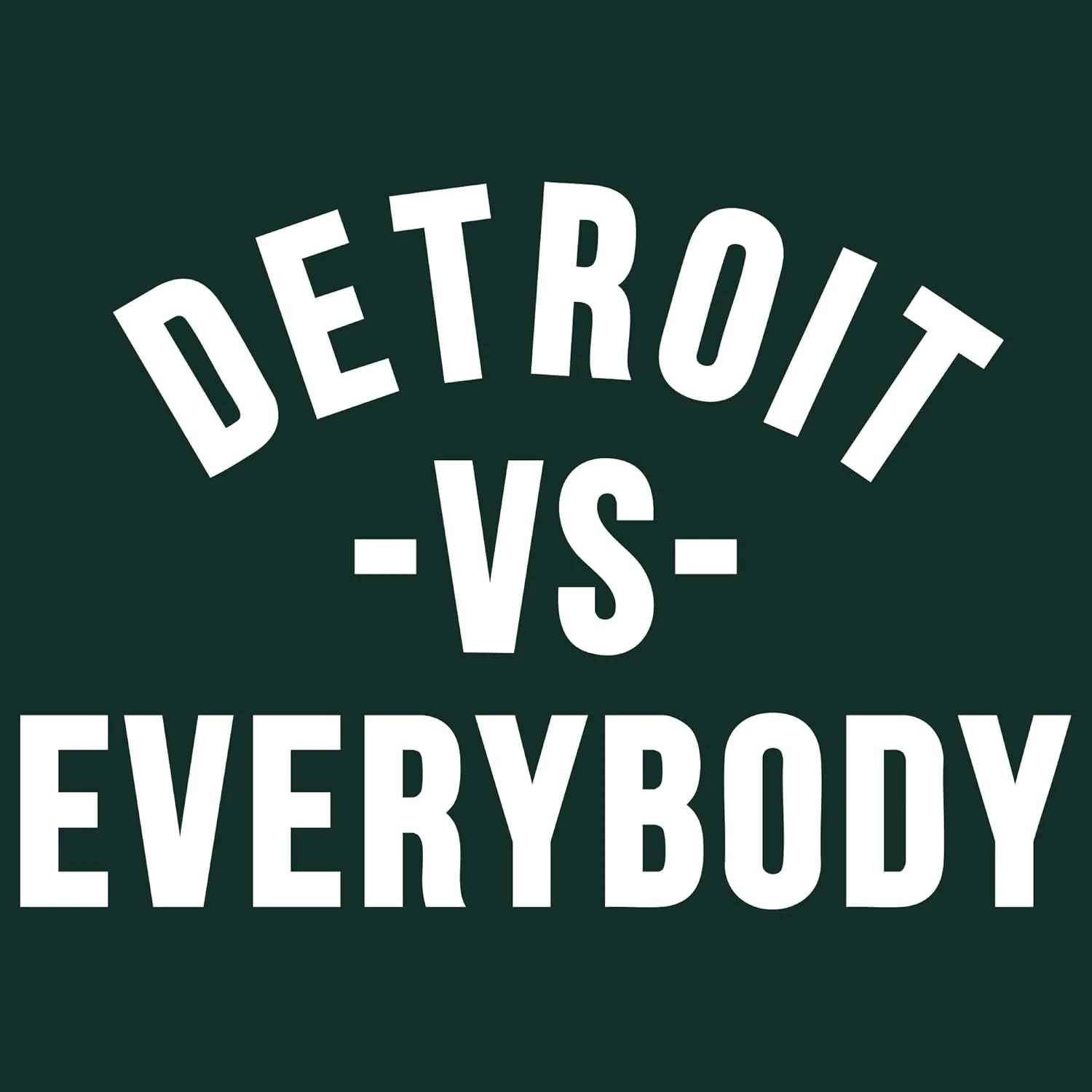 UGP Campus Apparel Detroit Vs Everybody - Michigan Pride Crewneck Sweatshirt