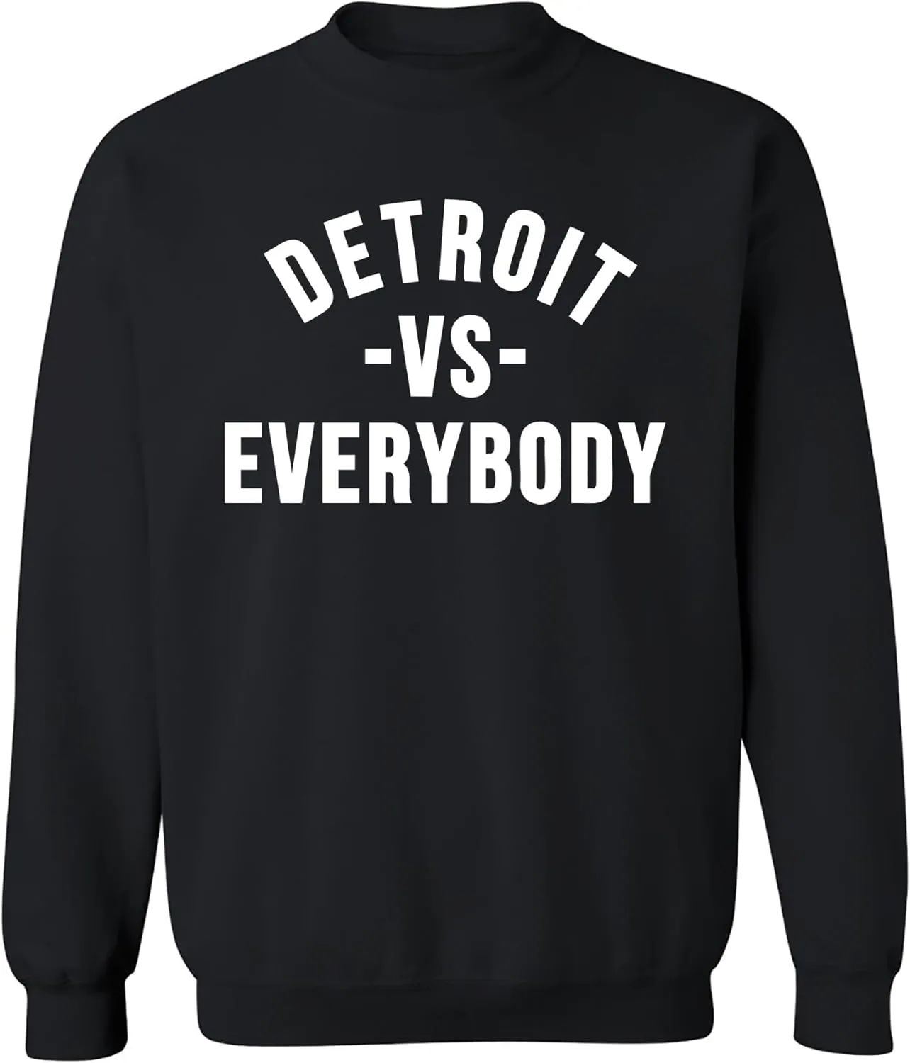UGP Campus Apparel Detroit Vs Everybody - Michigan Pride Crewneck Sweatshirt