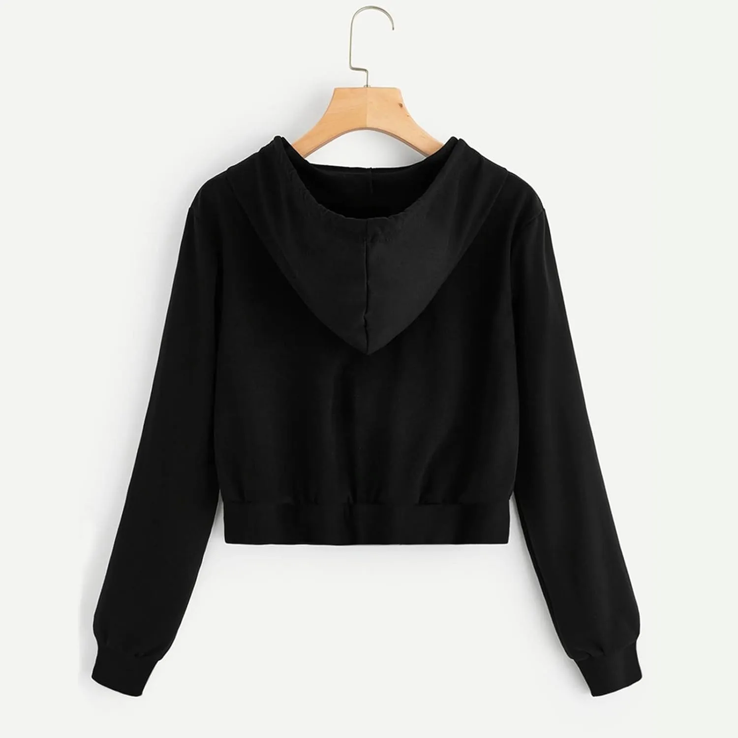 Women Zip Up Hoodies Cropped Long Sleeve Sweatshirts Jackets Y2k Comfy Casual Crop Tops Teen Girls Clothes 2025