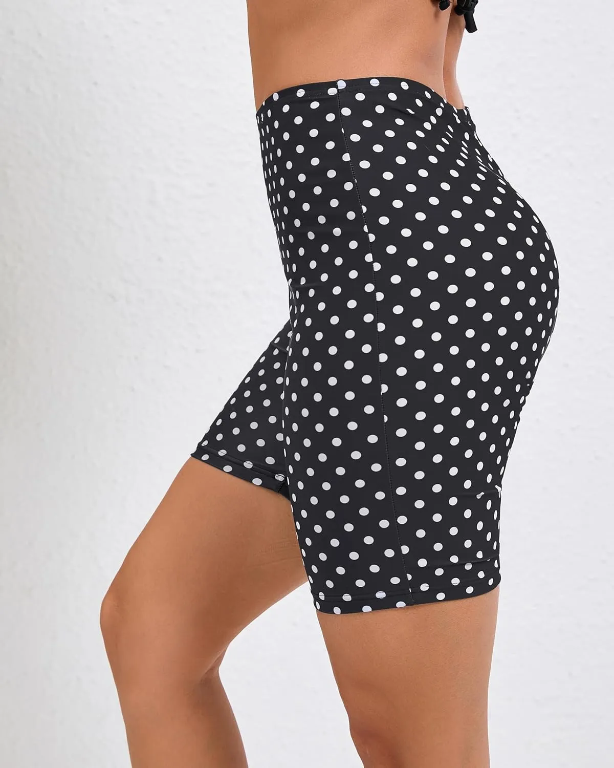 Women's 7" Plus Size High Waisted Boardshorts Swimsuit Boy Shorts Bikini Bottoms Swim Shorts