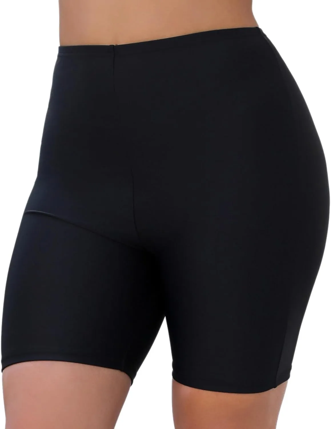 Women's 7" Plus Size High Waisted Boardshorts Swimsuit Boy Shorts Bikini Bottoms Swim Shorts